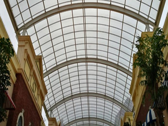 思茅屋面网架顶棚吊装方案